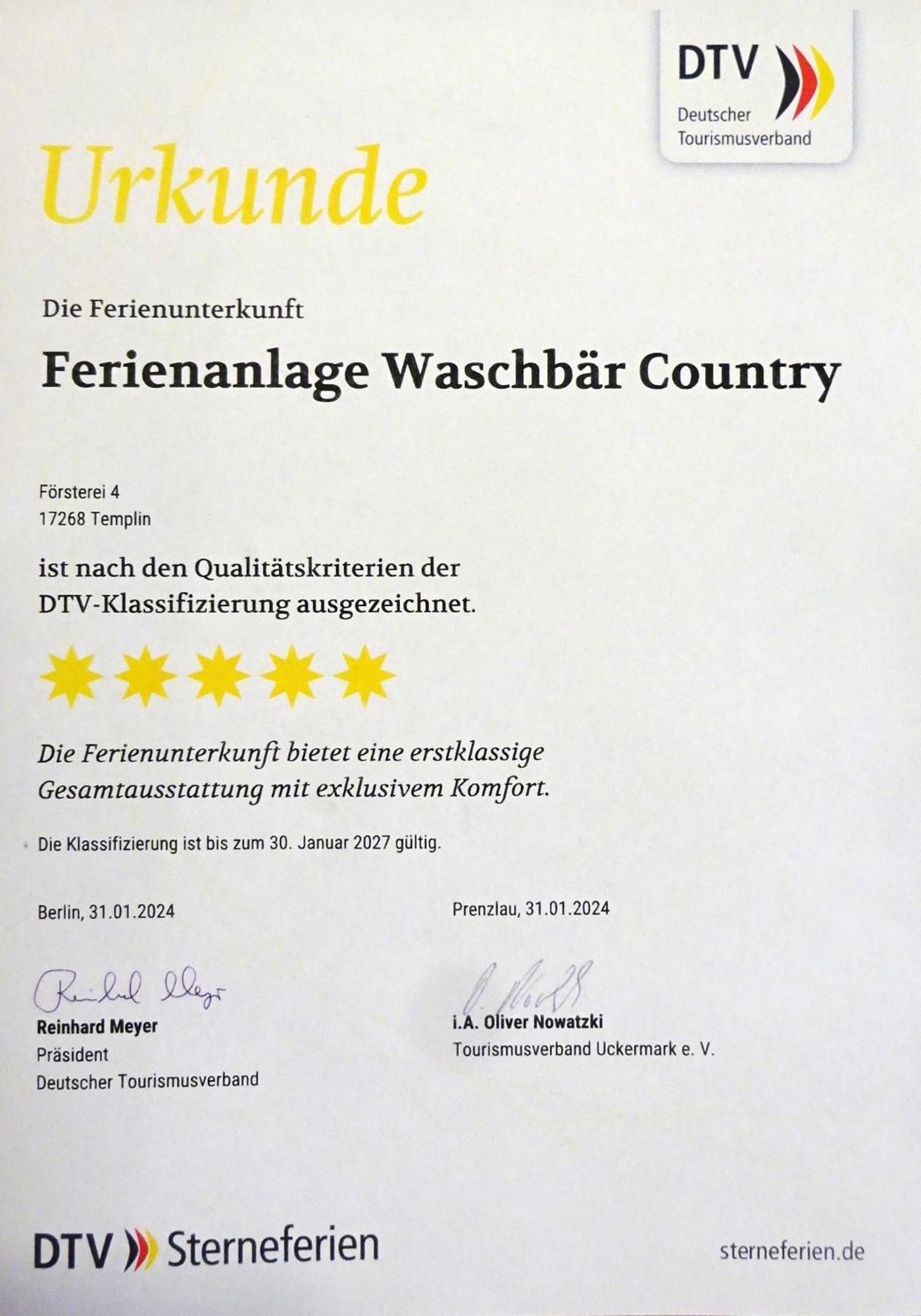 Ferienanlage Waschbaer Country Templin Exteriér fotografie
